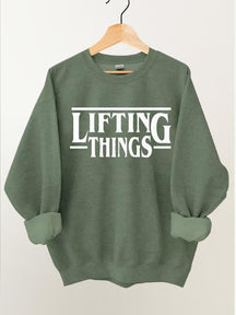 Lifting Things Vintage Gym Sweatshirt