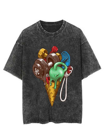 Ice Cream Workout Vintage Gym Shirt