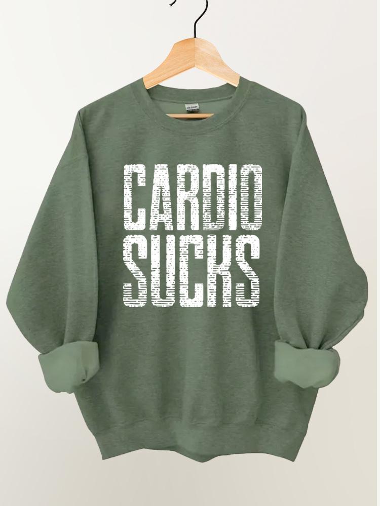 Cardio sucks Vintage Gym Sweatshirt