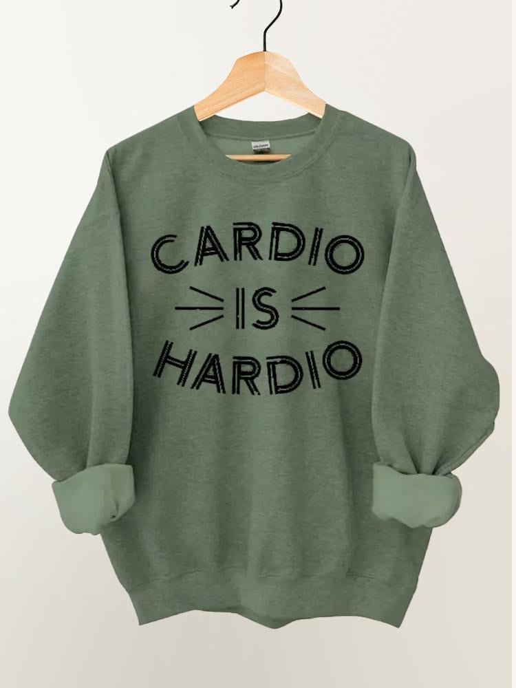 Cardio is Hardio Vintage Gym Sweatshirt