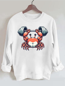 Weightlifting Crab Gym Sweatshirt