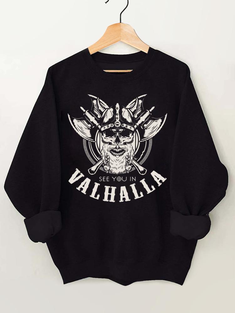 See You In Valhalla Vintage Gym Sweatshirt