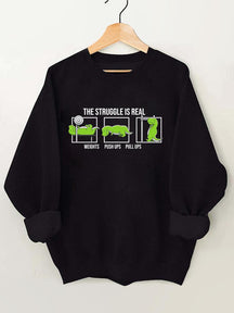 T-Rex Workout Vintage Gym Sweatshirt