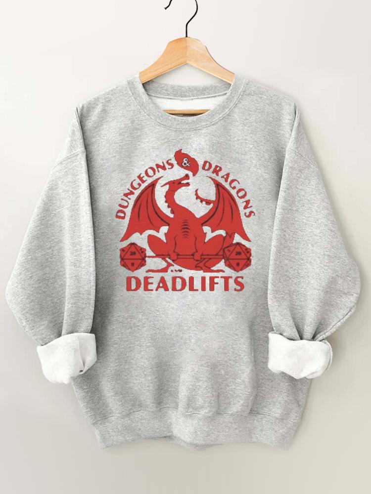 Dungeons and Deadlifts Gym Sweatshirt