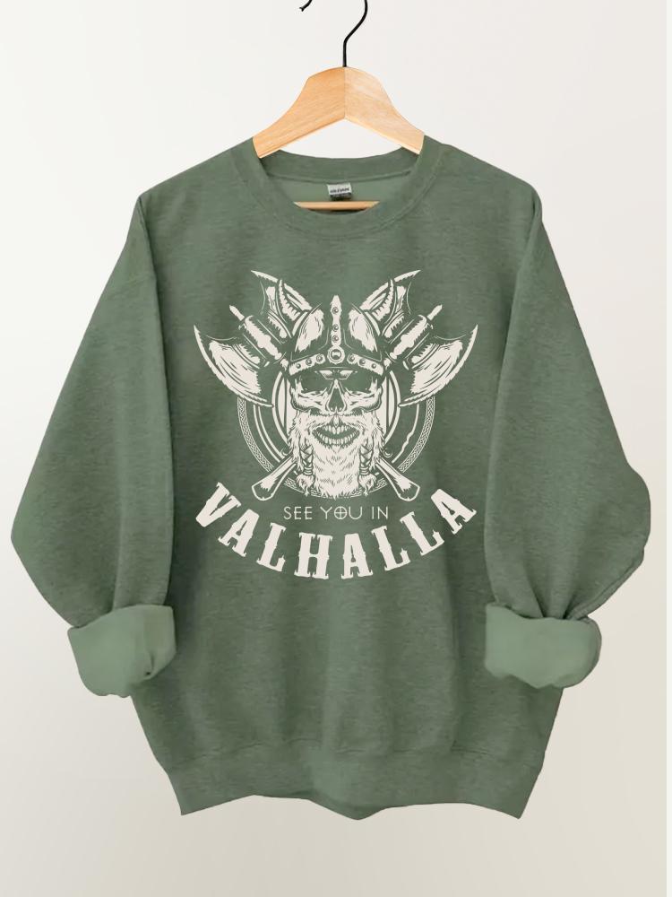 See You In Valhalla Vintage Gym Sweatshirt