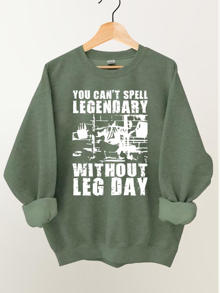 Leg Day Vintage Gym Sweatshirt