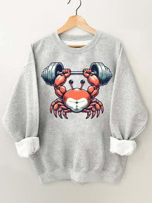 Weightlifting Crab Gym Sweatshirt