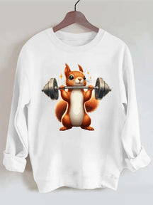 Lift Heavy Squirrel Gym Sweatshirt