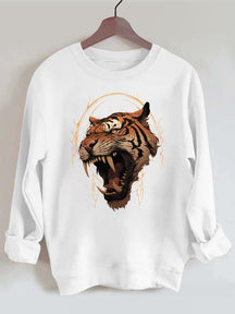 fierce tiger head Gym Sweatshirt