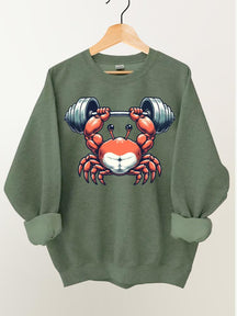 Weightlifting Crab Gym Sweatshirt