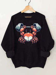 Weightlifting Crab Gym Sweatshirt