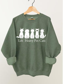 Lift Heavy Pet Cat Gym Sweatshirt