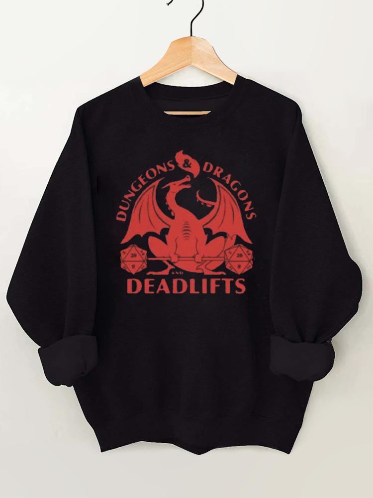 Dungeons and Deadlifts Gym Sweatshirt