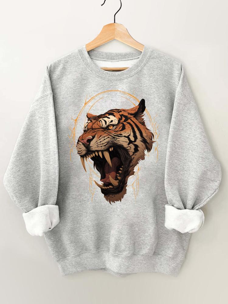 fierce tiger head Gym Sweatshirt