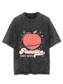 Practice Safe Sets Vintage Gym Shirt